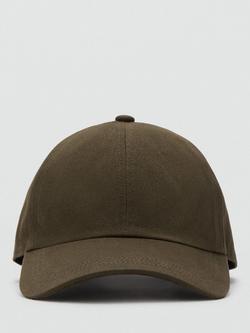Mango Gorra Fabric Cap - view 2, Khaki