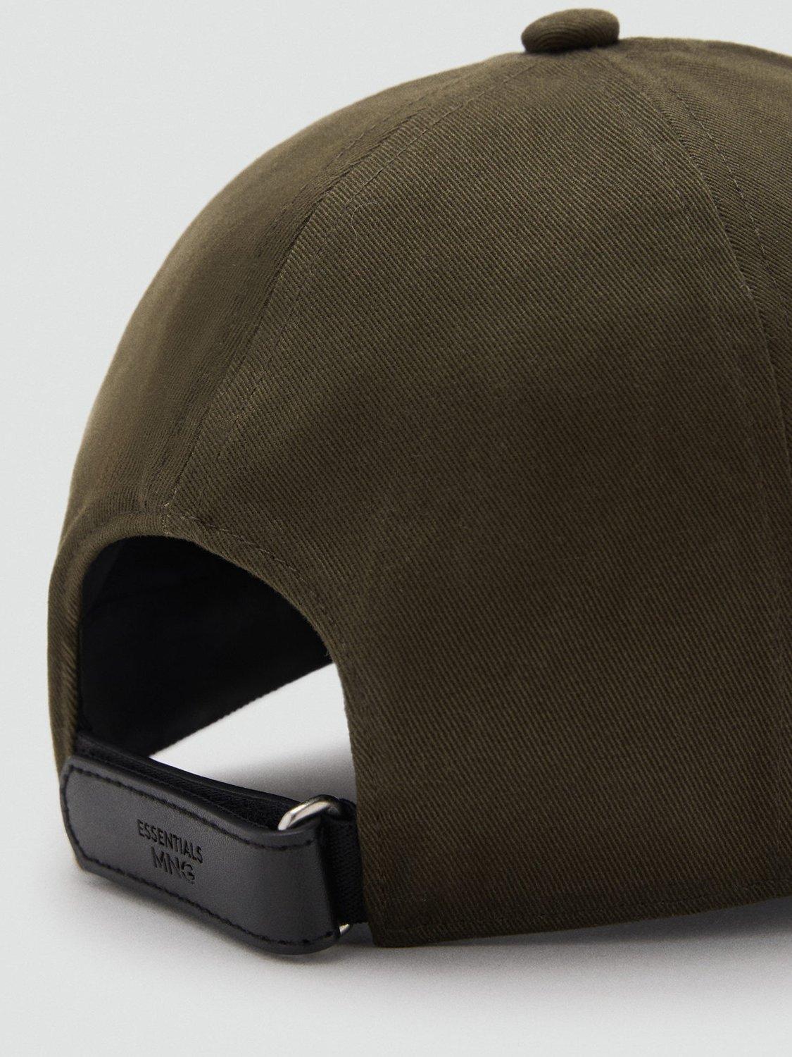Product image 3 of 4, which shows Mango Gorra Fabric Cap, Khaki, One Size