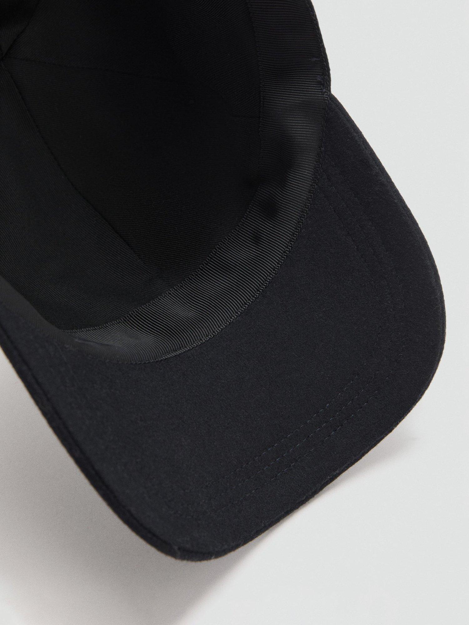 Product image 4 of 4, which shows Mango Wool Blend Baseball Cap, Navy, One Size