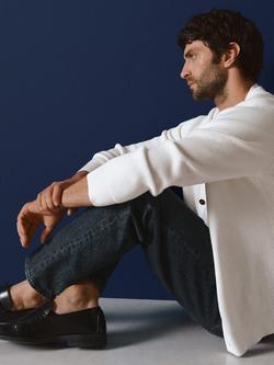 Mango Zapato Leather Loafers - view 2, Black