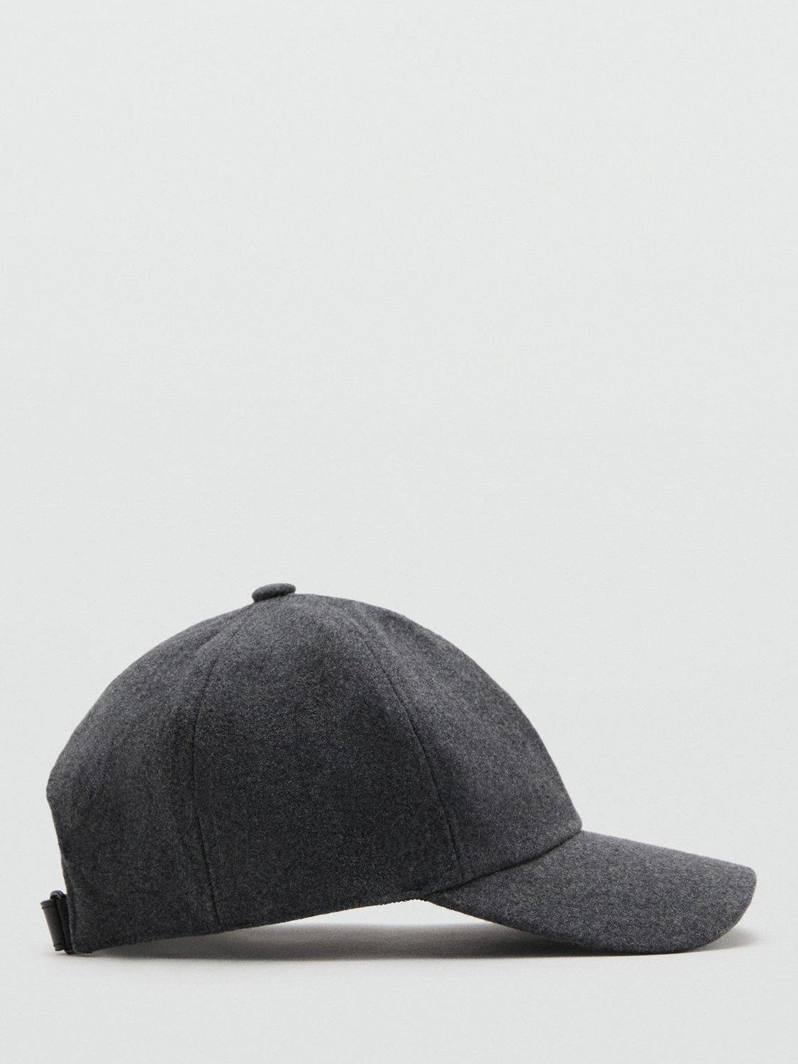 Product image 1 of 4, which shows Mango Gorra Wool Cap, Grey, One Size