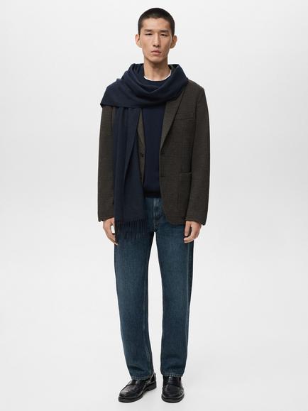 Mango Aneto Regular Blazer - view 2, Khaki