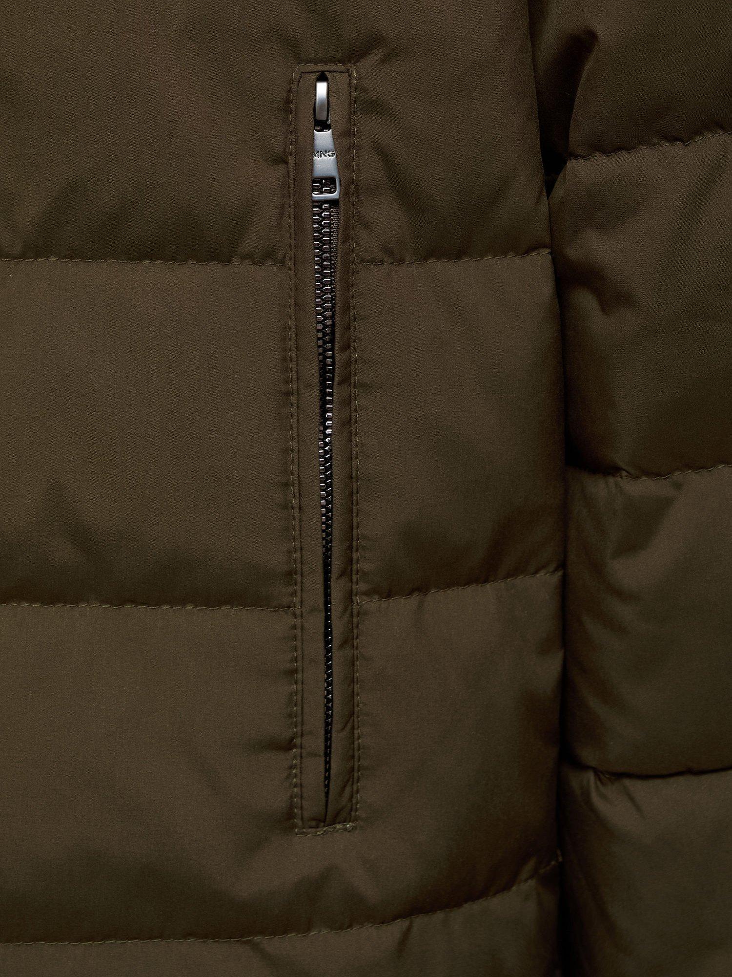 Product image 5 of 8, which shows Mango Mirlo Quilted Jacket, Dark Green, L