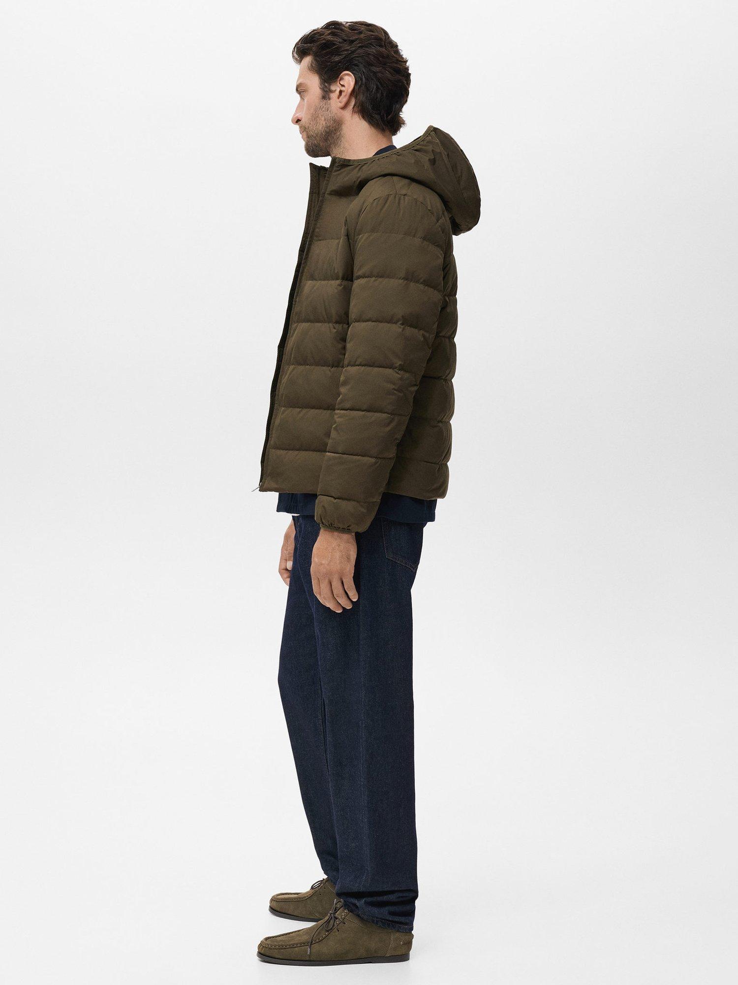 Product image 7 of 8, which shows Mango Mirlo Quilted Jacket, Dark Green, L