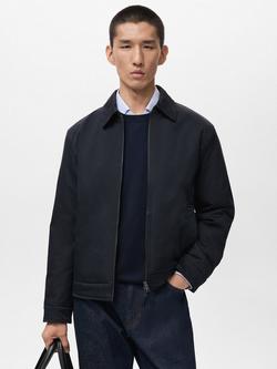Mango Murrey Utility Jacket, Navy