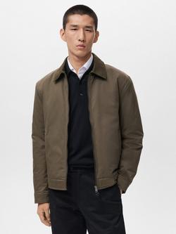 Mango Murrey Utility Jacket, Dark Green