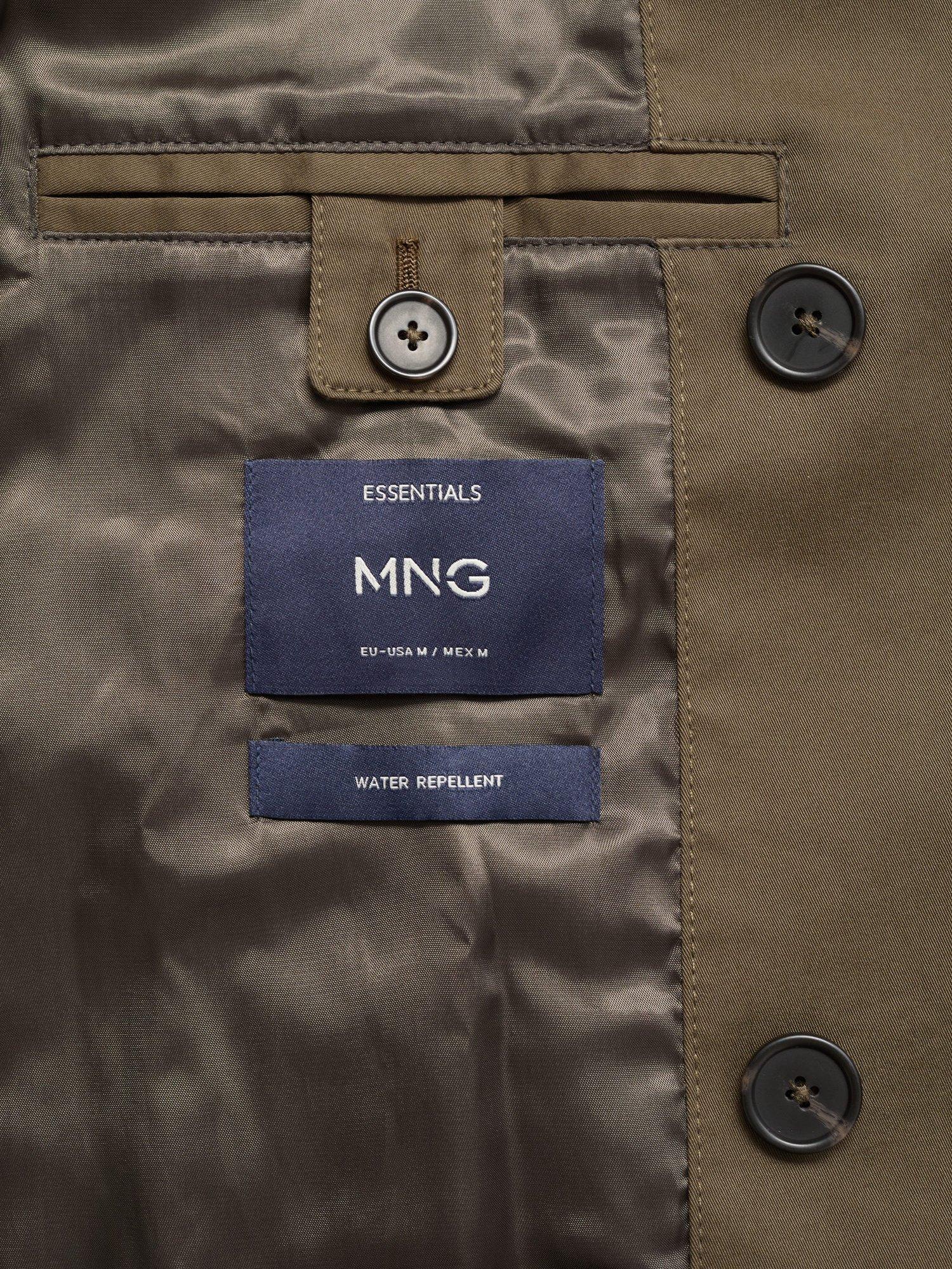 Product image 5 of 8, which shows Mango Tango Cotton Blend Trench Coat, Dark Green, M