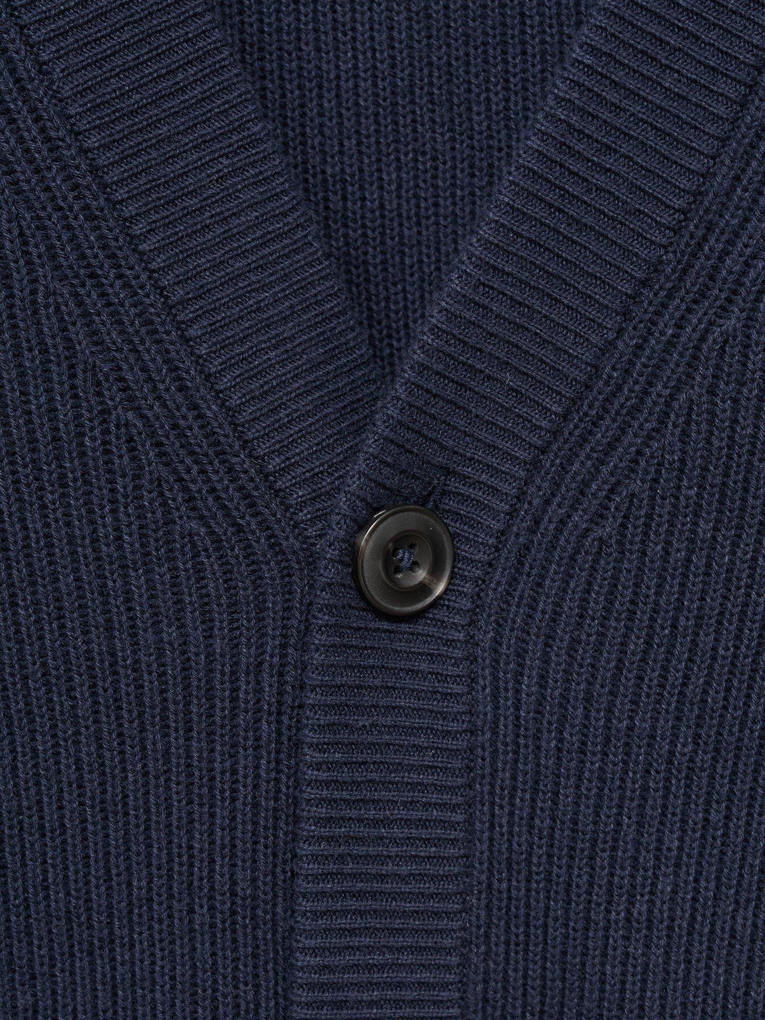 Product image 8 of 8, which shows Mango Hodei Cotton Blend Cardigan, Navy, S