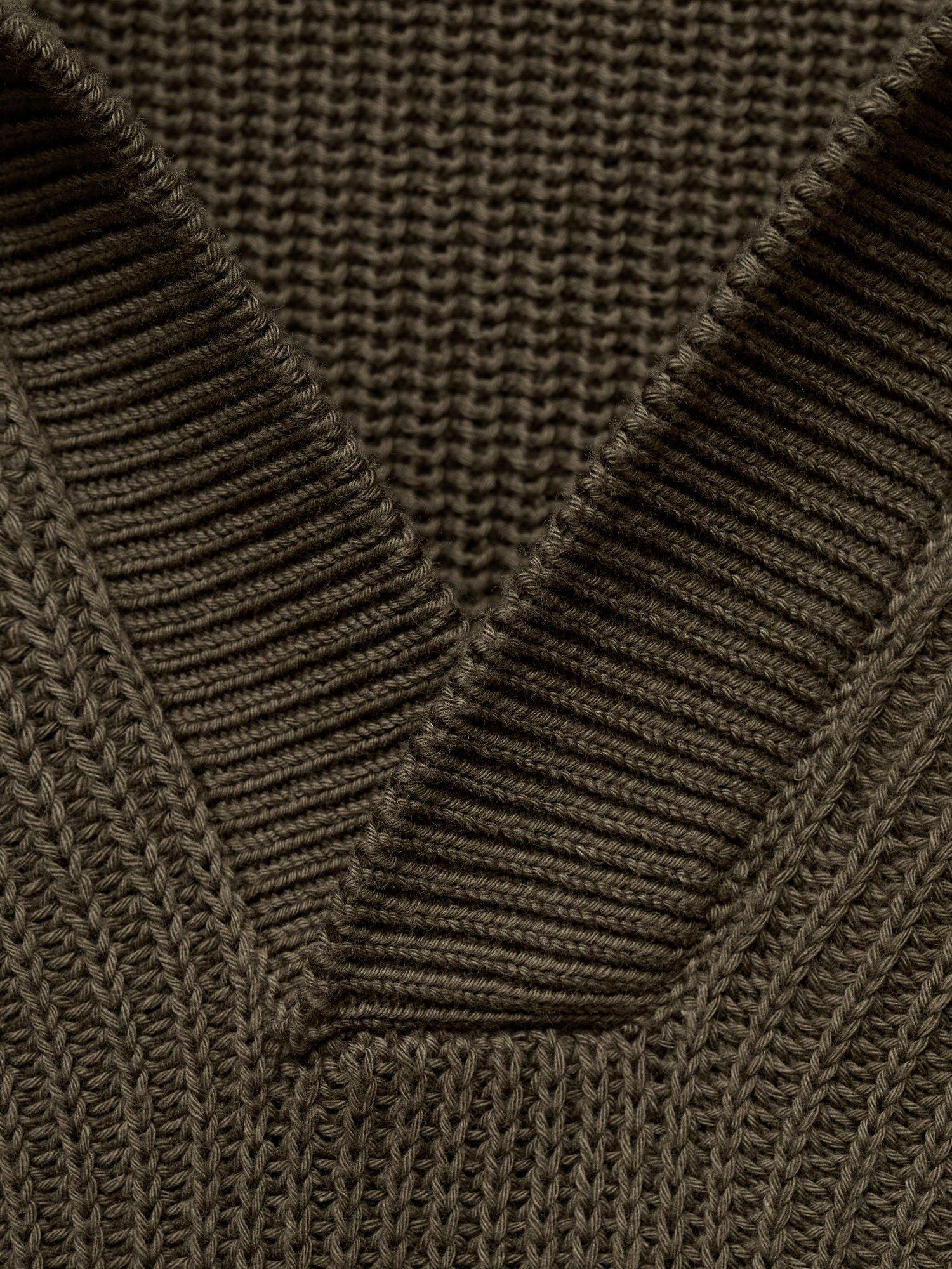 Product image 9 of 9, which shows Mango Madeiras Cotton Long Sleeve Polo Shirt, Dark Green, XXL