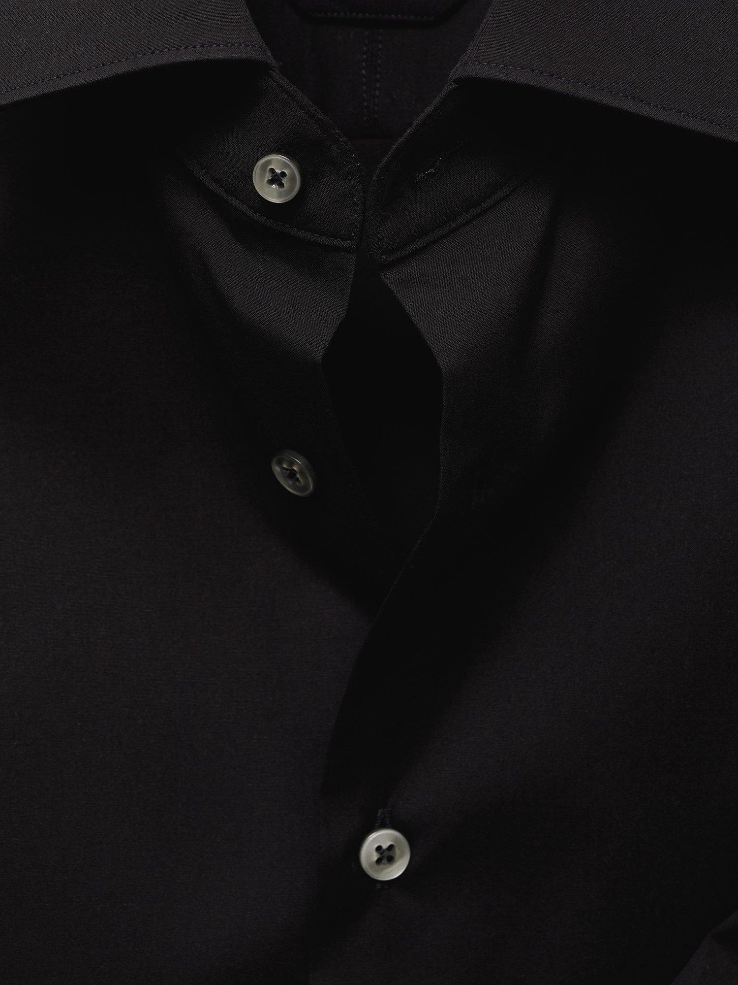 Product image 8 of 8, which shows Mango Bilbao Cotton Shirt, Black, L