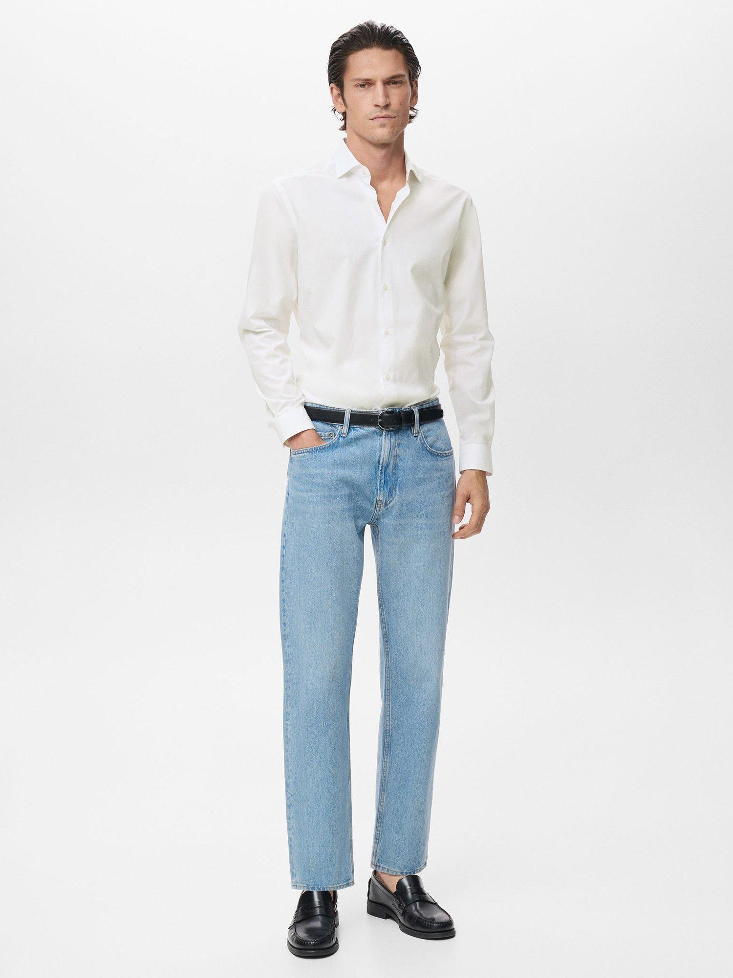 Product image 2 of 8, which shows Mango Bilbao Cotton Shirt, White, M