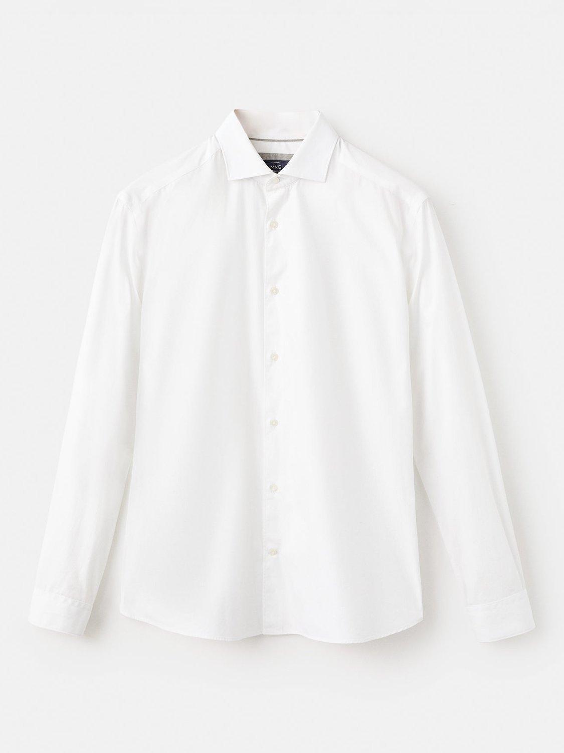 Product image 3 of 8, which shows Mango Bilbao Cotton Shirt, White, M
