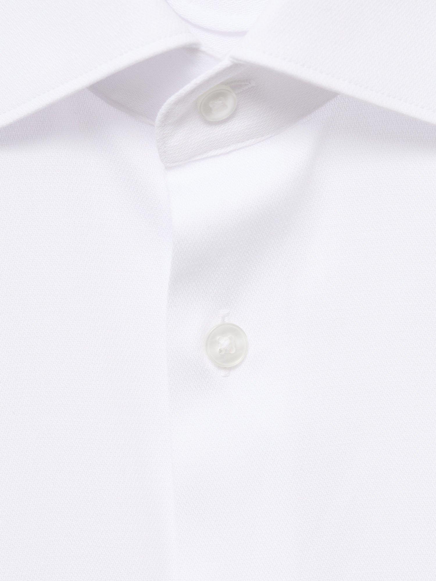 Product image 9 of 9, which shows Mango Giro Cotton Blend Long Sleeve Collar Shirt, White, L