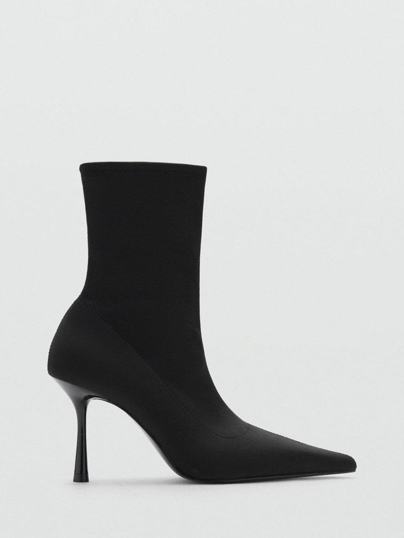 Product image 1 of 4, which shows Mango Close Ankle Boots, Black, 2