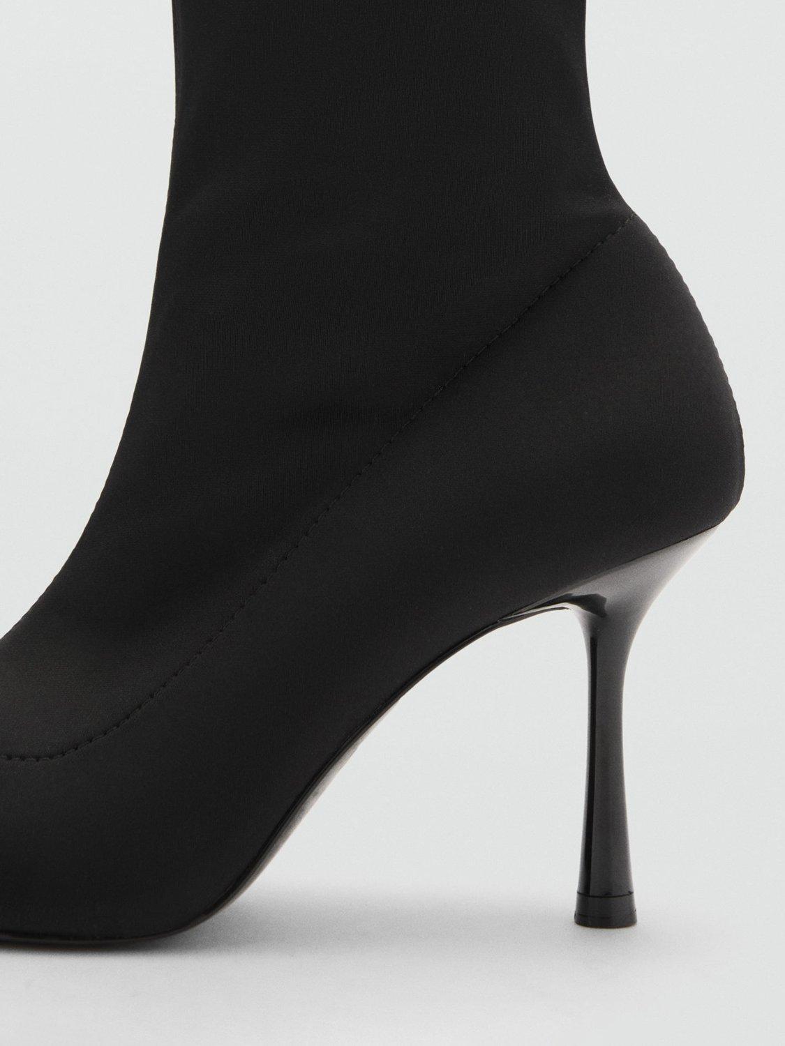 Product image 3 of 4, which shows Mango Close Ankle Boots, Black, 2