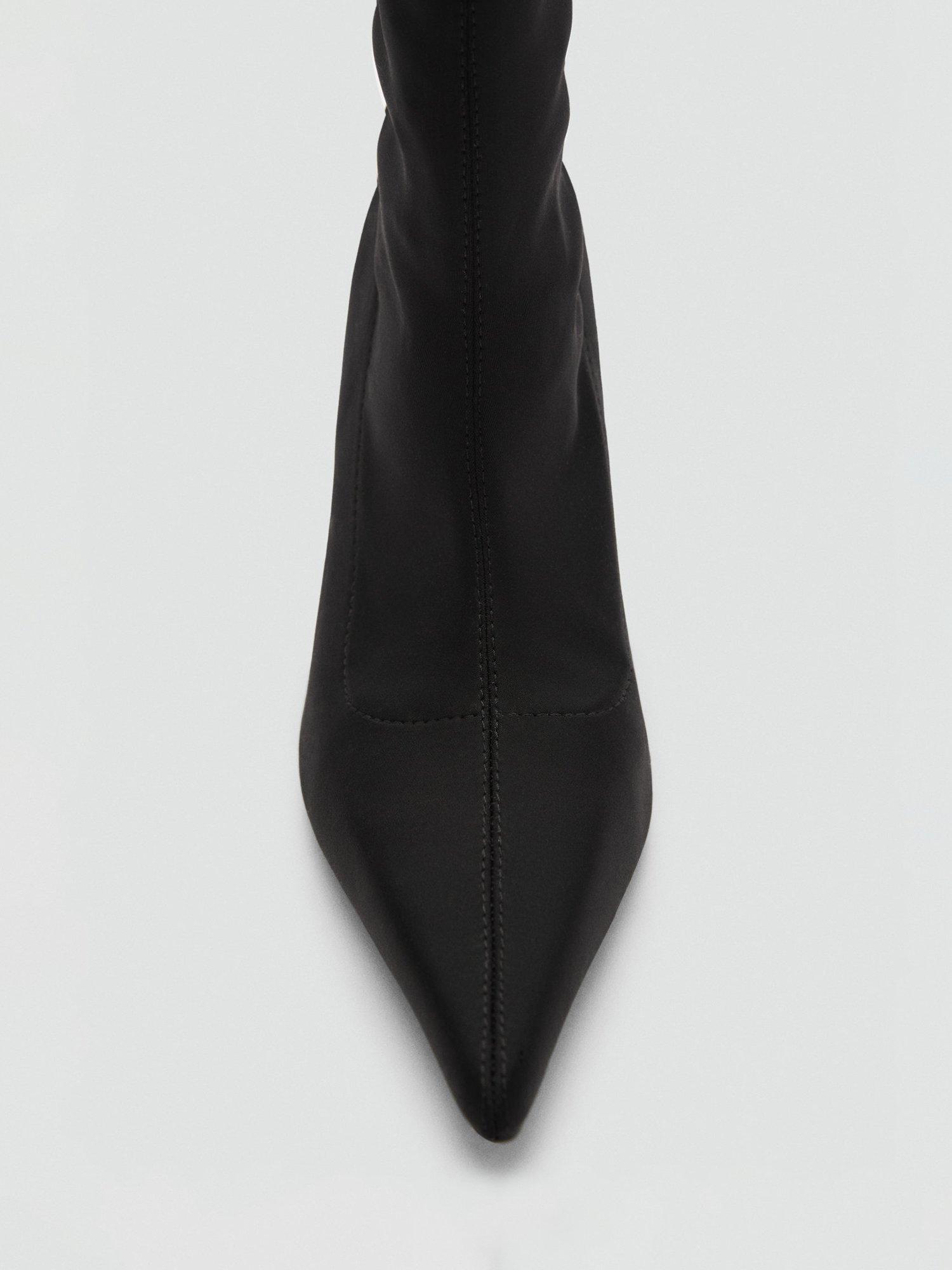 Product image 4 of 4, which shows Mango Close Ankle Boots, Black, 2