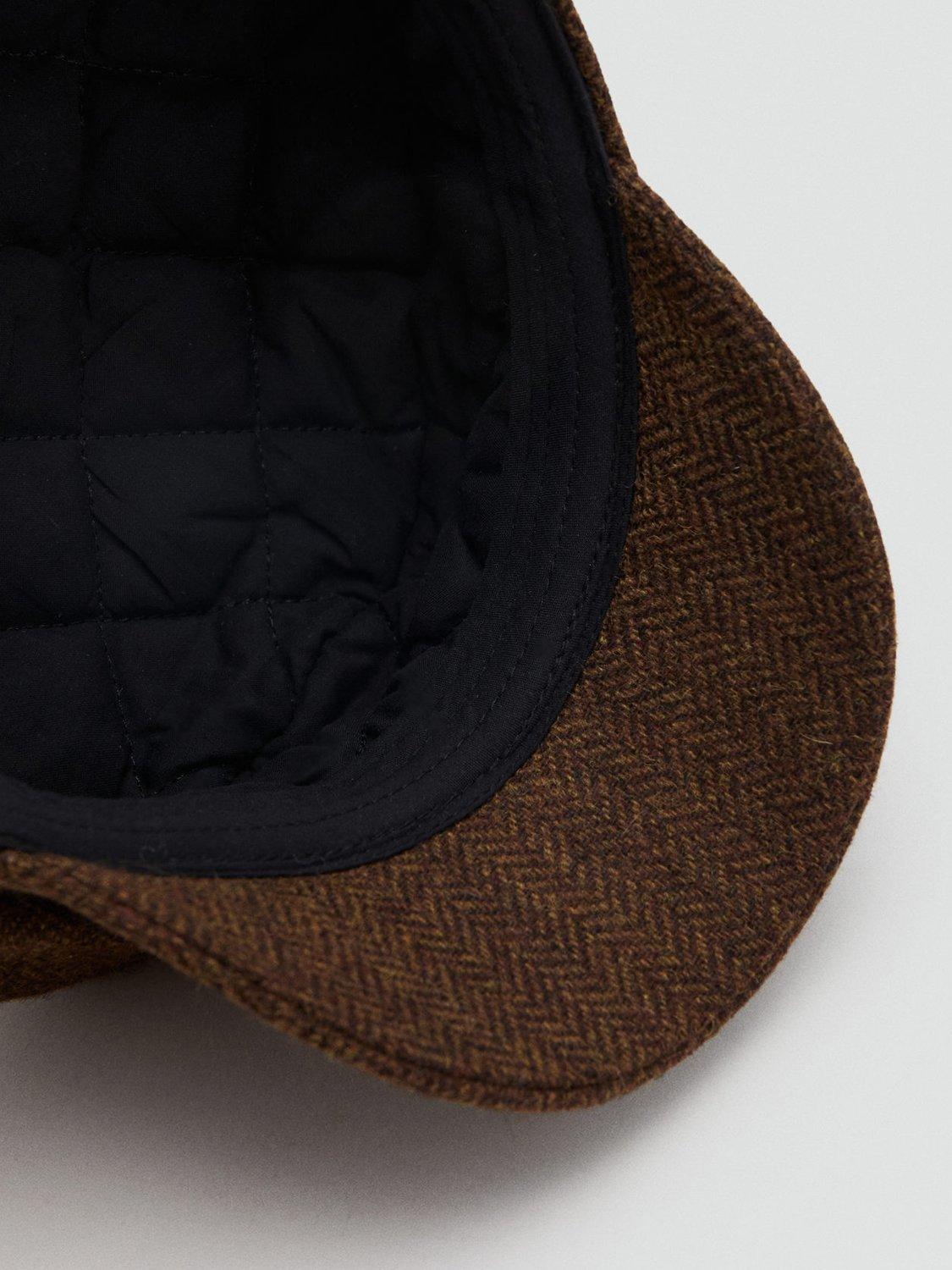Product image 4 of 4, which shows Mango Nelf Baker Boy Hat, Brown, S