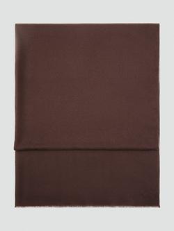 Mango Wivy Plain Scarf, Dark Brown