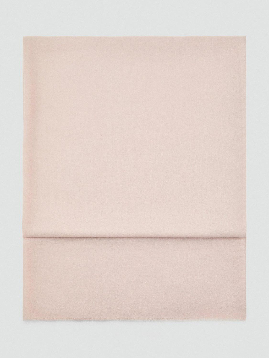 Product image 1 of 2, which shows Mango Wivy Plain Scarf, Natural White, One Size