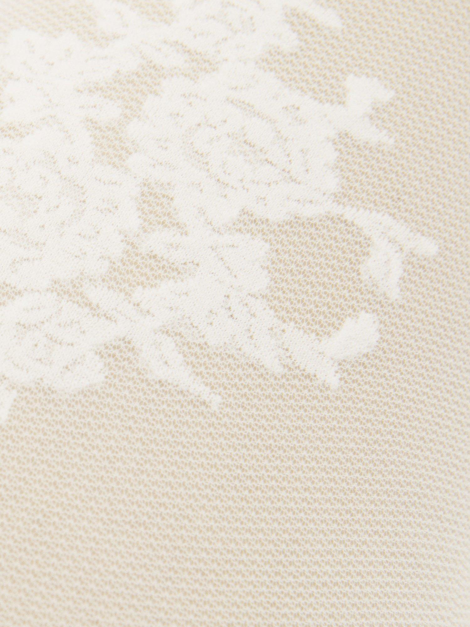 Product image 5 of 5, which shows Mango Lace Flowers Tights, Light Beige, L