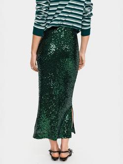 Saint Tropez Myra Sequin Midi Skirt, June Bug - view 2, June Bug