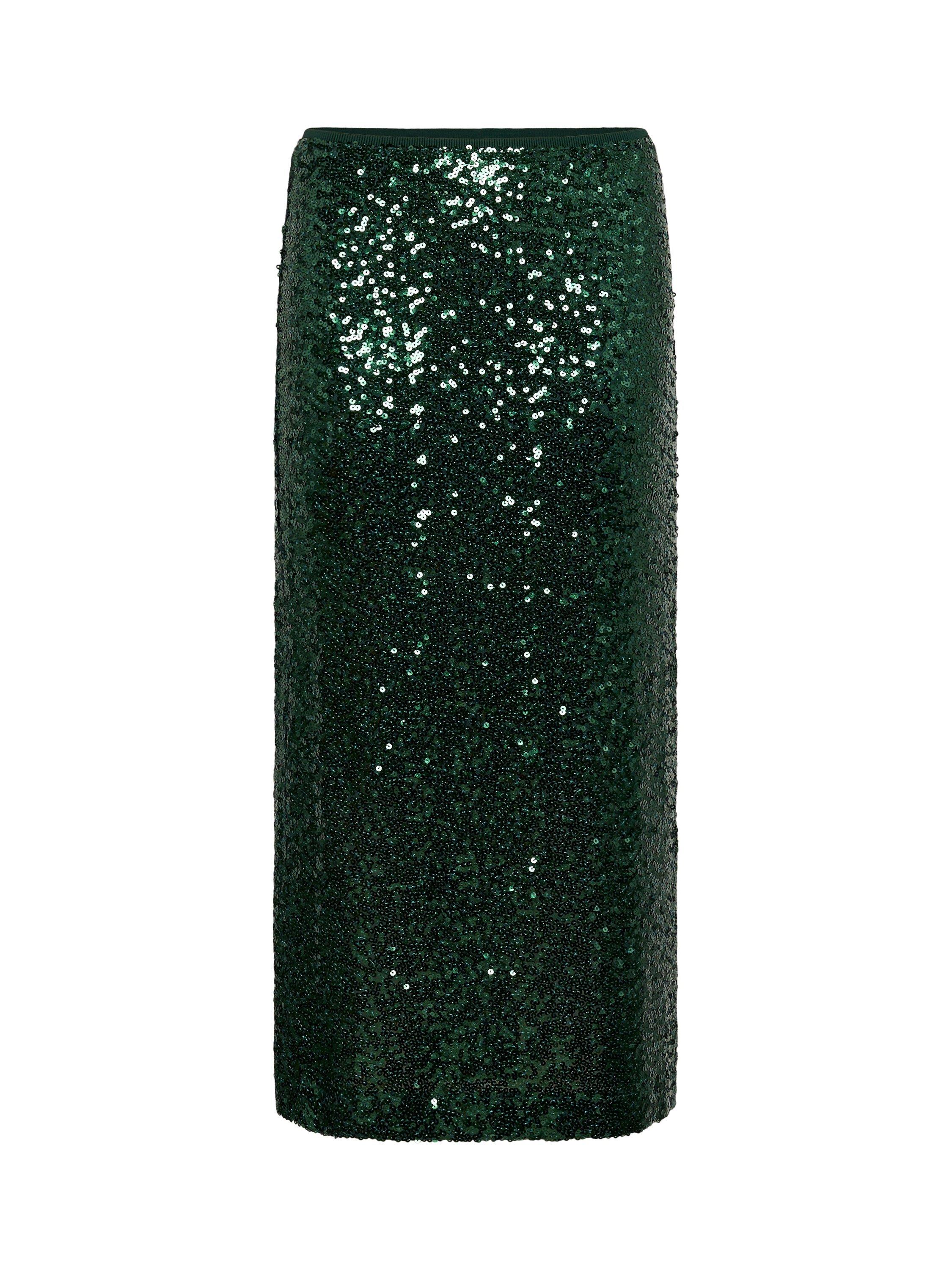 Product image 5 of 6, which shows Saint Tropez Myra Sequin Midi Skirt, June Bug, XL