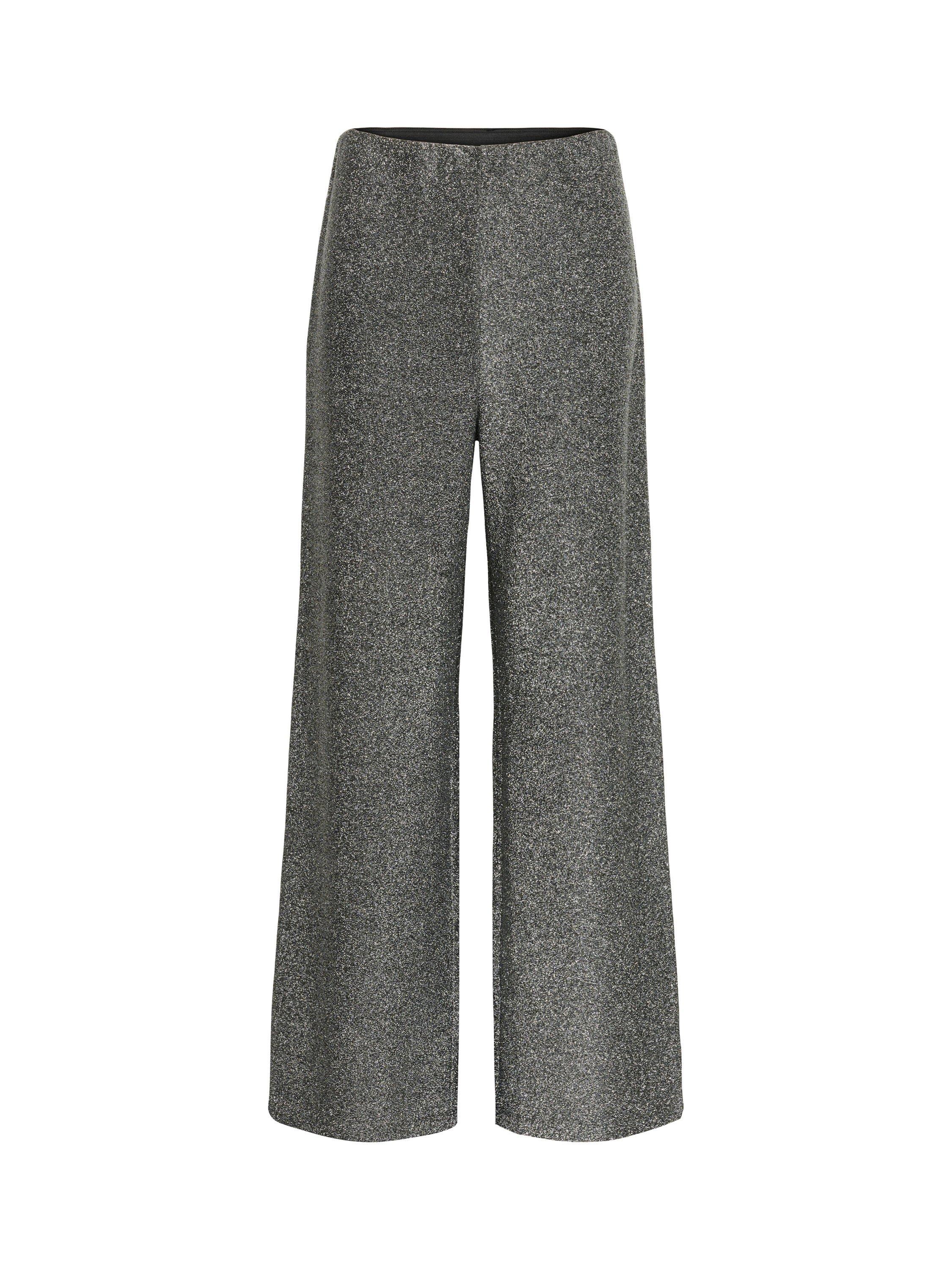 Product image 5 of 6, which shows Part Two Vibekke Straight Leg Culotte Trousers, Black/Multi, XL