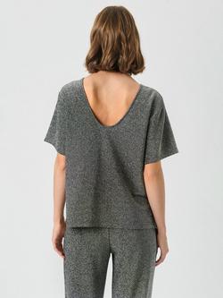 Part Two Verrona Short Sleeve Round Neck T-Shirt - view 2, Black