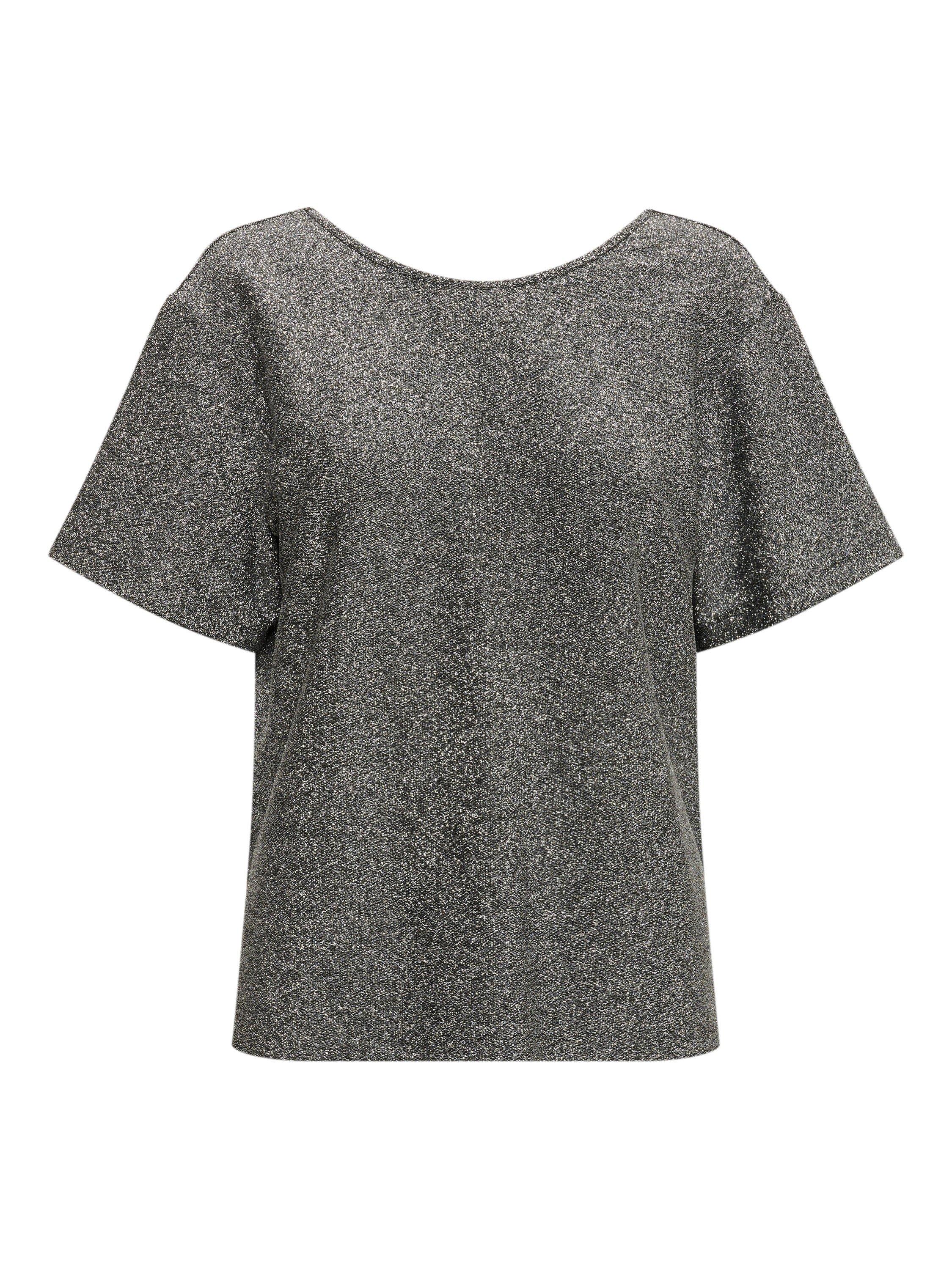 Product image 5 of 6, which shows Part Two Verrona Short Sleeve Round Neck T-Shirt, Black, L