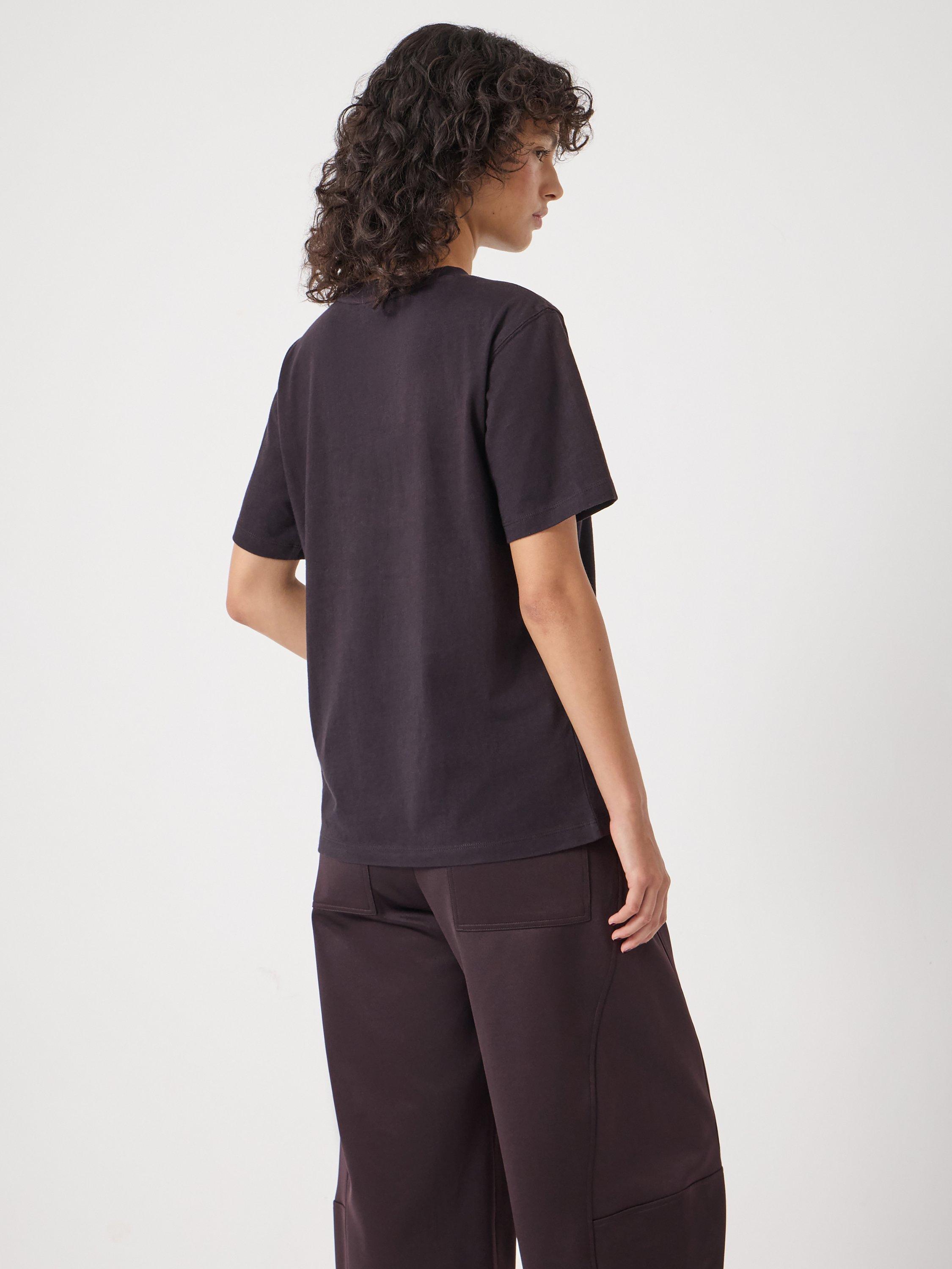 Product image 3 of 5, which shows HUSH Foil Graphic T-Shirt, Plum Purple, XS-S