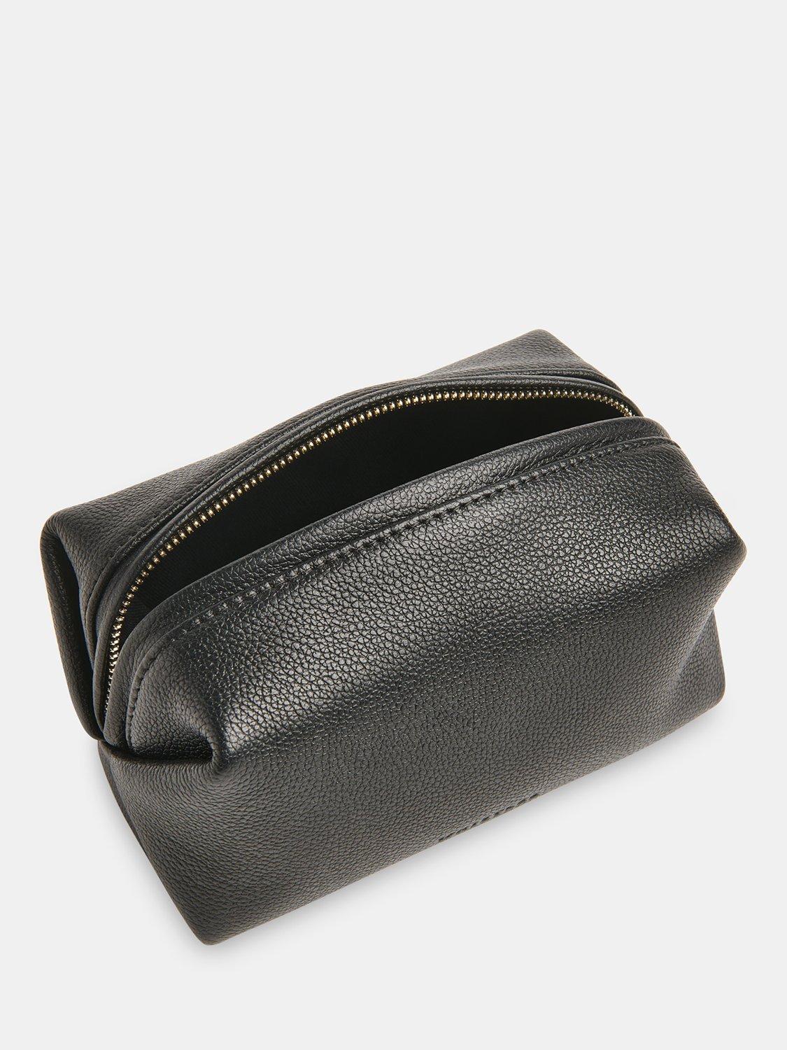 Product image 3 of 4, which shows Whistles Ria Mini Leather Zip Pouch, Black, One Size