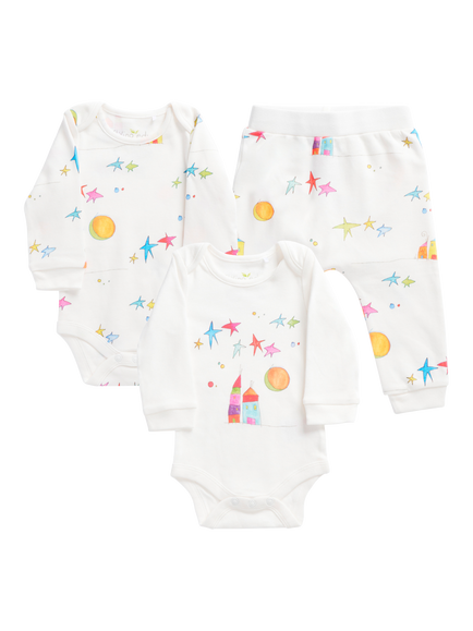 From Babies with Love Baby Bodysuits and Joggers Set, Multi - view 2, Multi