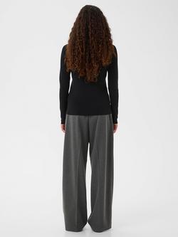 InWear Leenah Ribbed Long Sleeve Top - view 2, Black