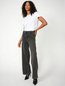 MOS MOSH Colette Flared Jeans, Grey - view 2, Grey