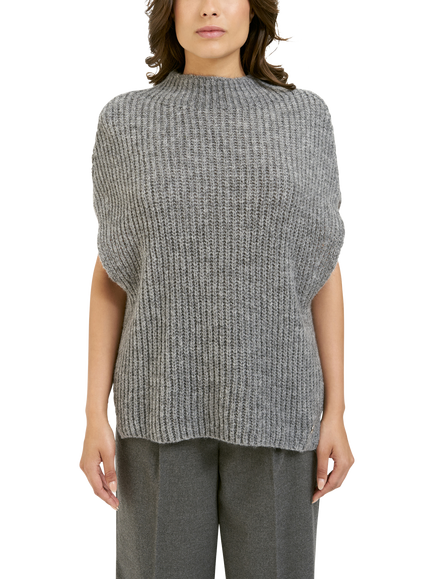 Smith & Soul Funnel Neck Stand Collar Jumper, Dark Grey