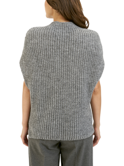 Smith & Soul Funnel Neck Stand Collar Jumper - view 2, Dark Grey
