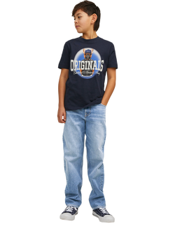 Jack & Jones Kids' MINI Chris Relaxed Jeans, Blue Denim, Blue Denim