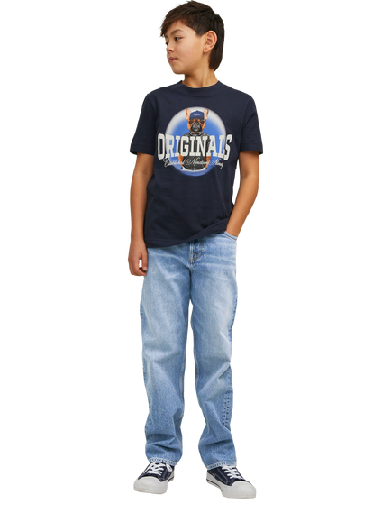 Jack & Jones Kids' MINI Chris Relaxed Jeans, Blue Denim, Blue Denim