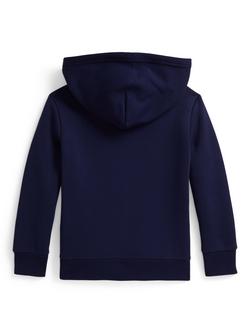 Ralph Lauren Kids' Polo Fleece Hoodie, Newport Navy - view 2, Newport Navy
