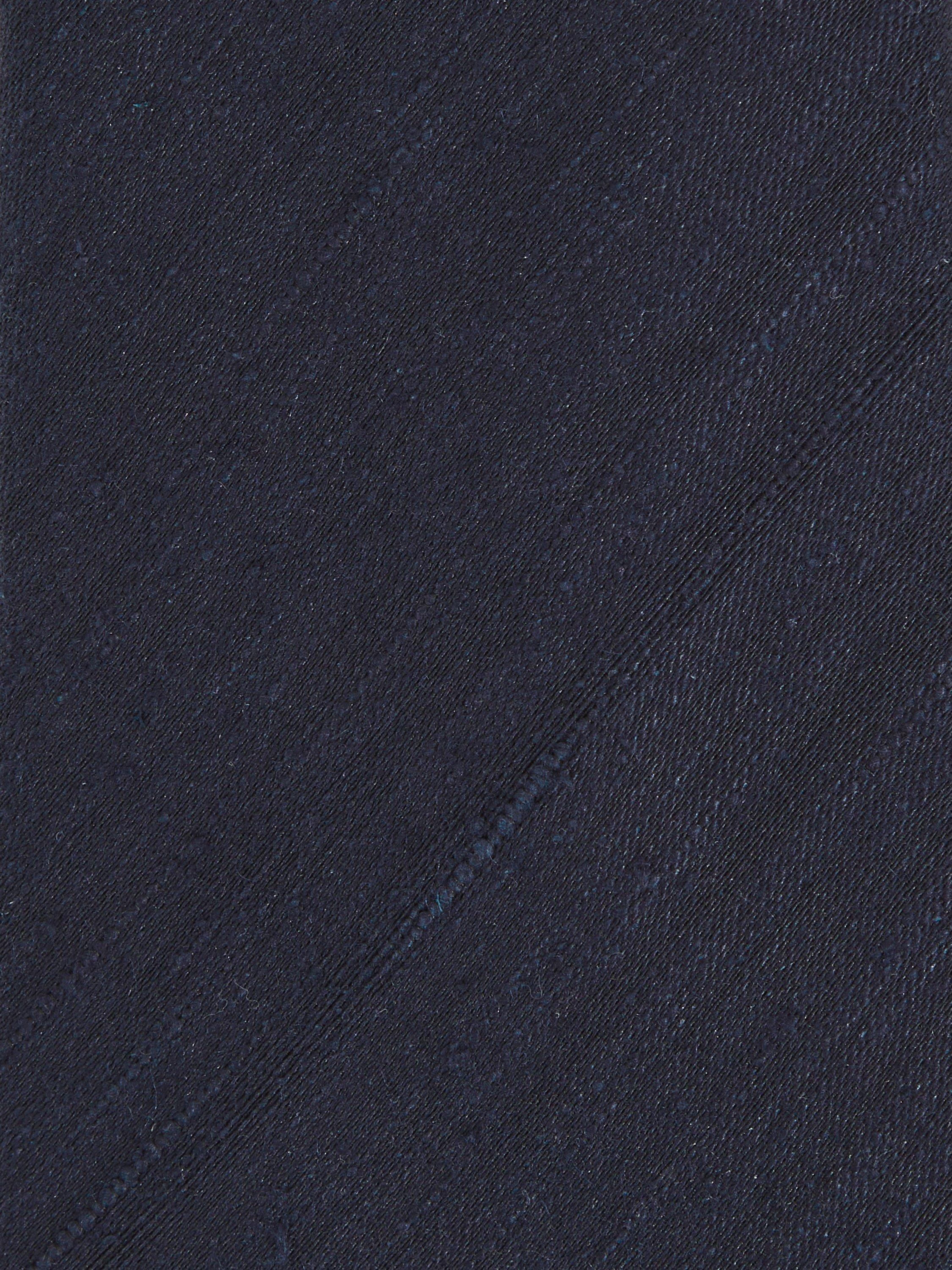 Product image 2 of 5, which shows Reiss Falco Silk Blend Textured Tie, Navy