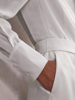 Reiss Flora Sheer Sleeve Tux Jumpsuit, Ivory - view 2, Ivory