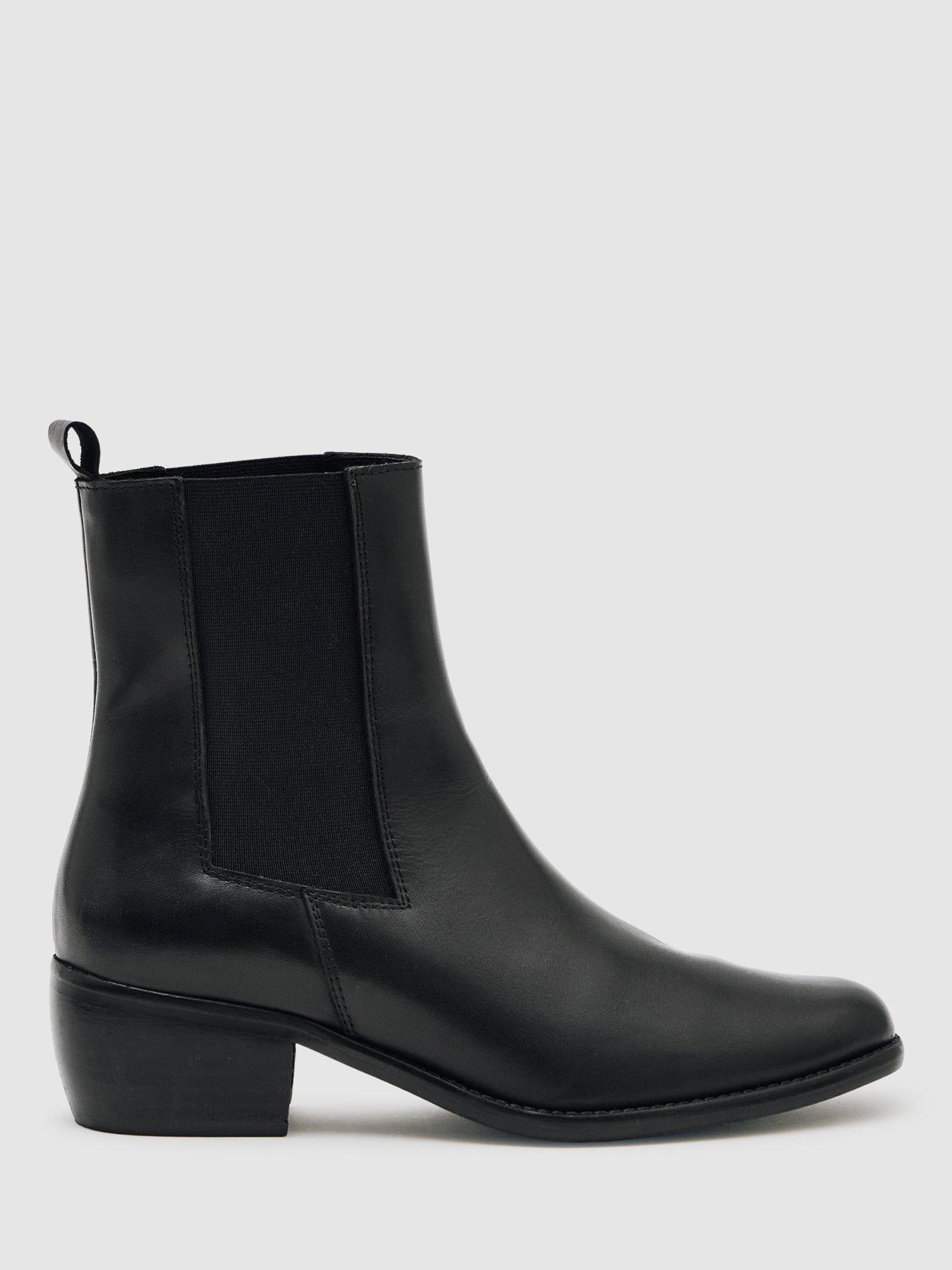 Reiss Maeva Leather Chelsea Boots