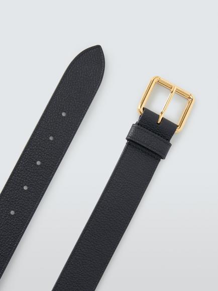 Mulberry Unisex Leather Belt, Black - view 2, Black
