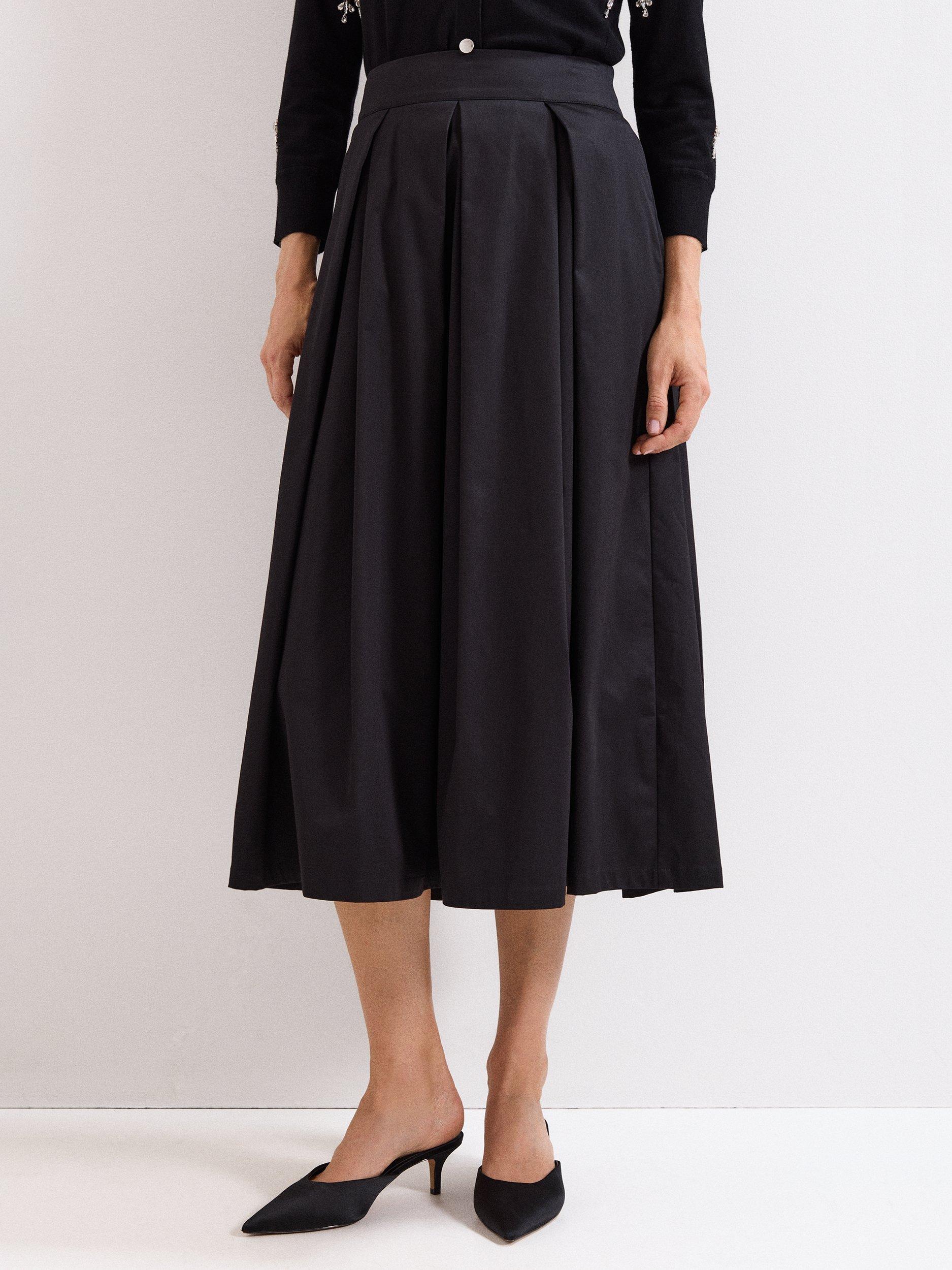 Product image 1 of 7, which shows Phase Eight Petite Trinity Skirt, Black, 8
