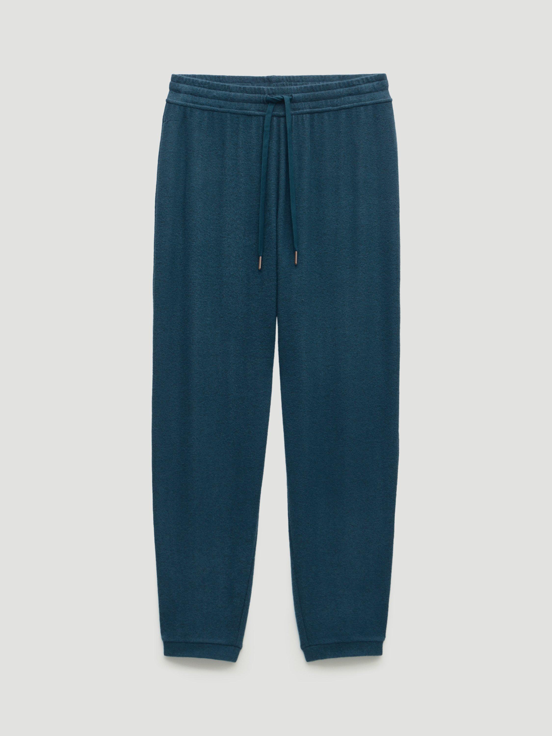 Product image 4 of 11, which shows HUSH Elle Soft Joggers containing LENZING™ ECOVERO™ Viscose, Teal Blue, XXS