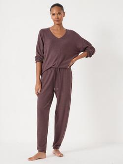 HUSH Elle Soft Joggers containing LENZING™ ECOVERO™ Viscose - view 2, Chocolate Melange