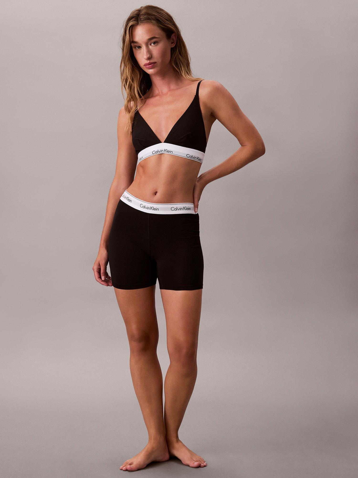 Product image 4 of 6, which shows Calvin Klein Icon Cotton Modal Boxer Briefs, Black, XS