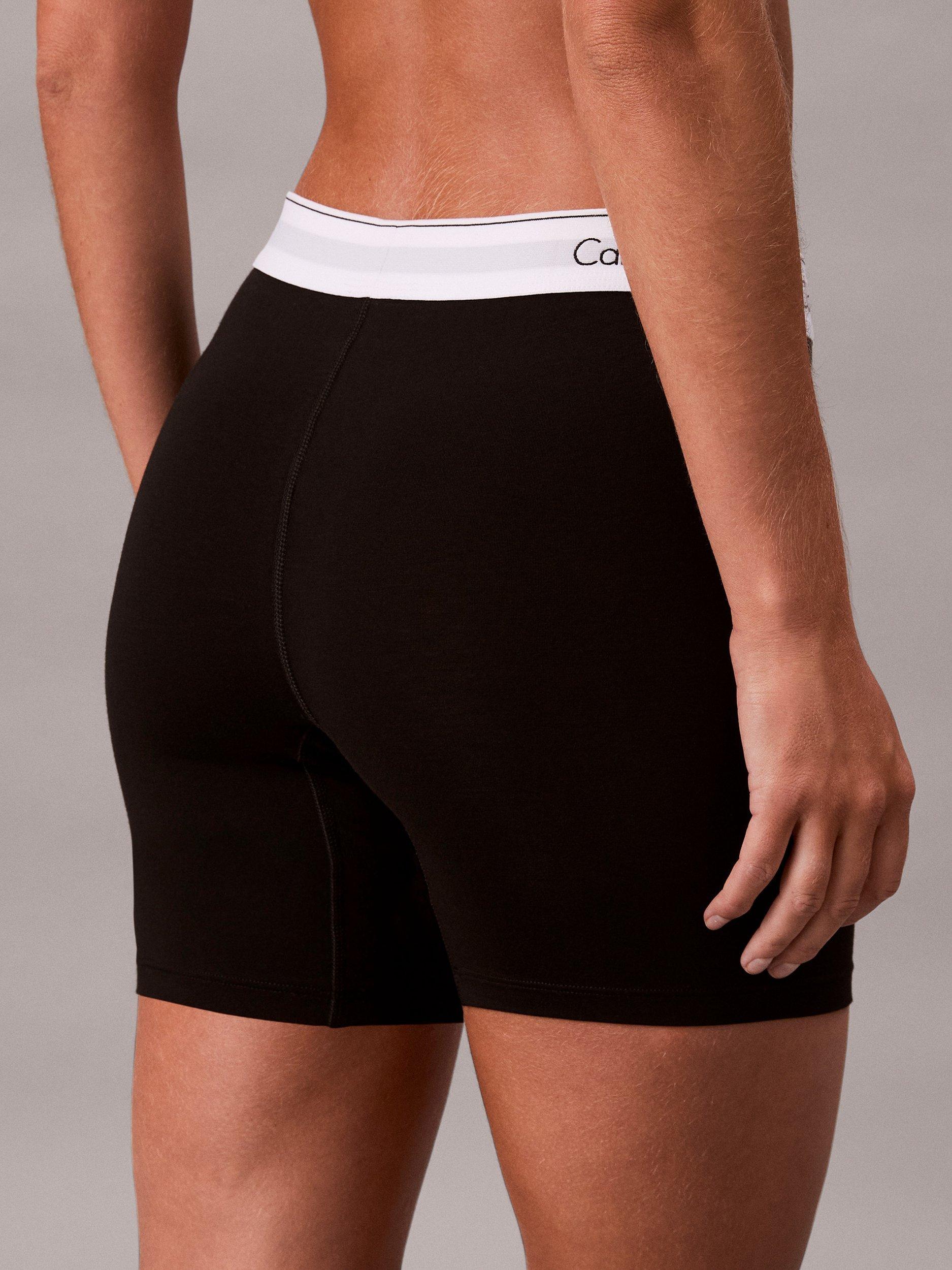 Product image 6 of 6, which shows Calvin Klein Icon Cotton Modal Boxer Briefs, Black, XS