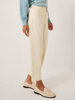 Monsoon Betty High Waist Barrel Jeans, Ecru, Ecru