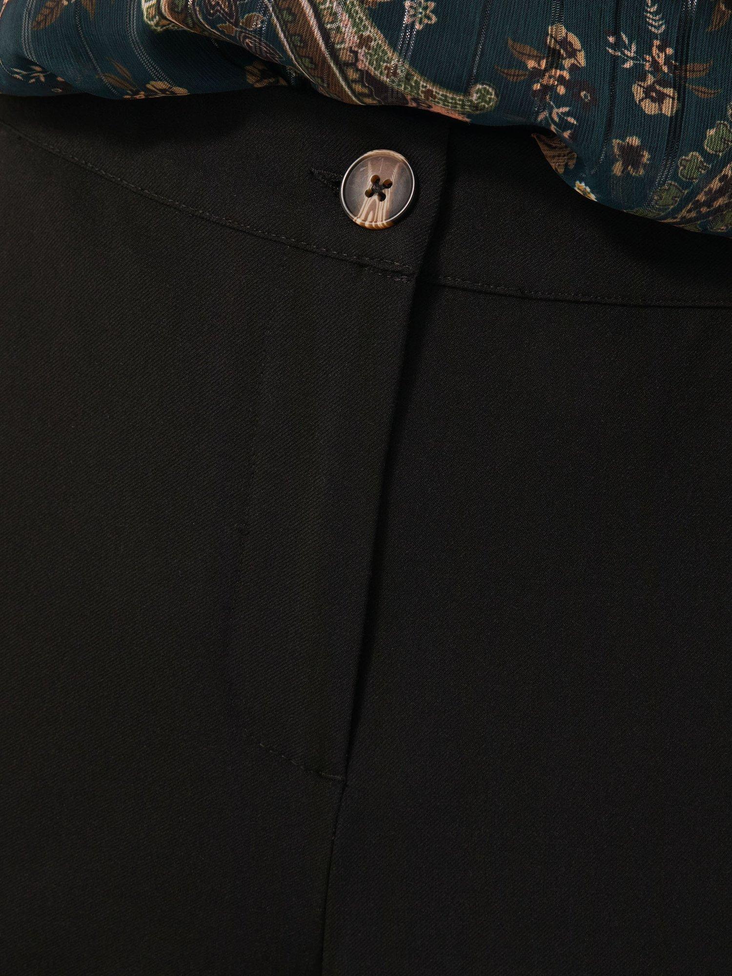 Product image 4 of 5, which shows Monsoon Blake Cropped Tailored Trousers, Black, 10